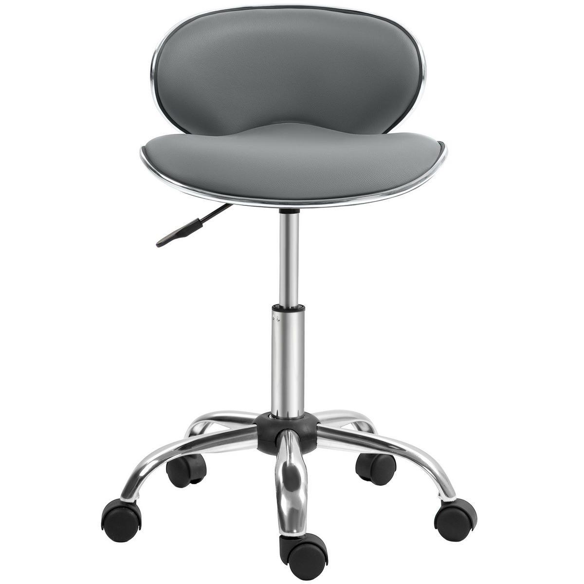 BÜROHOCKER DE-18036 höhenverstellbar 44-56 cm, Sattelform Grau - Grau, Metall (48/74/44cm) - ComfortXL