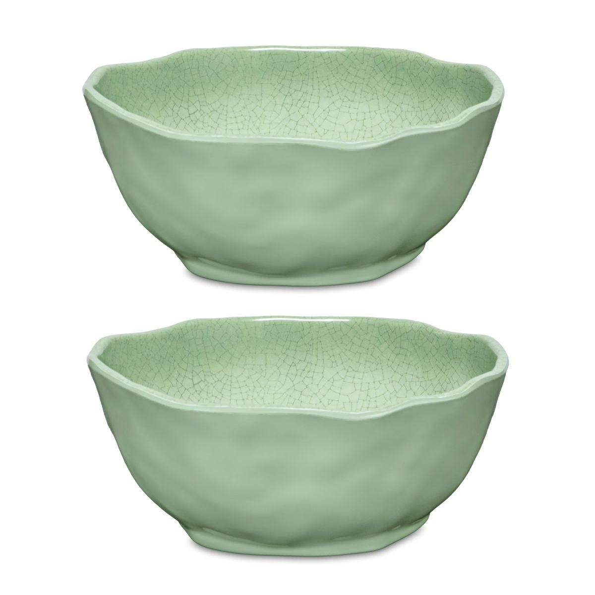 GESCHIRRSET 8-teilig Atmosfera grün Melamin - Currygelb, Kunststoff (21/2/21cm)