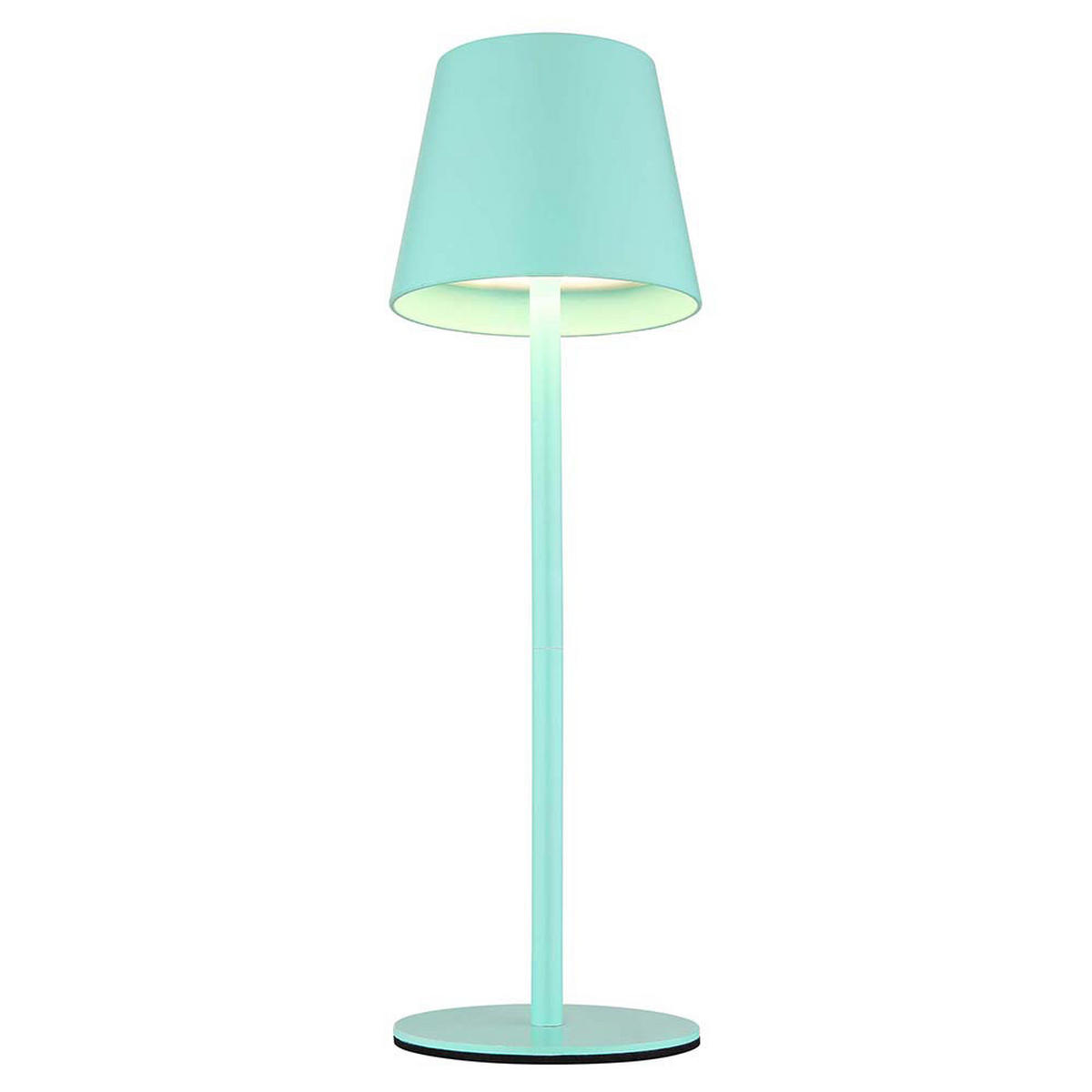 LED AUSSENLEUCHTE VANNIE I Türkis Opal - Türkis, Metall (11.5/11.5/36cm) - Globo Lighting