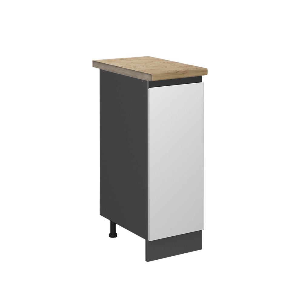 APOTHEKERSCHRANK R-Line Weiß 30 cm, AP Eiche - Anthrazit/Weiß, Holzwerkstoff (30/81.6/60cm) - Vicco