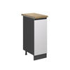 APOTHEKERSCHRANK R-Line Weiß 30 cm, AP Eiche - Anthrazit/Weiß, Holzwerkstoff (30/81.6/60cm) - Vicco