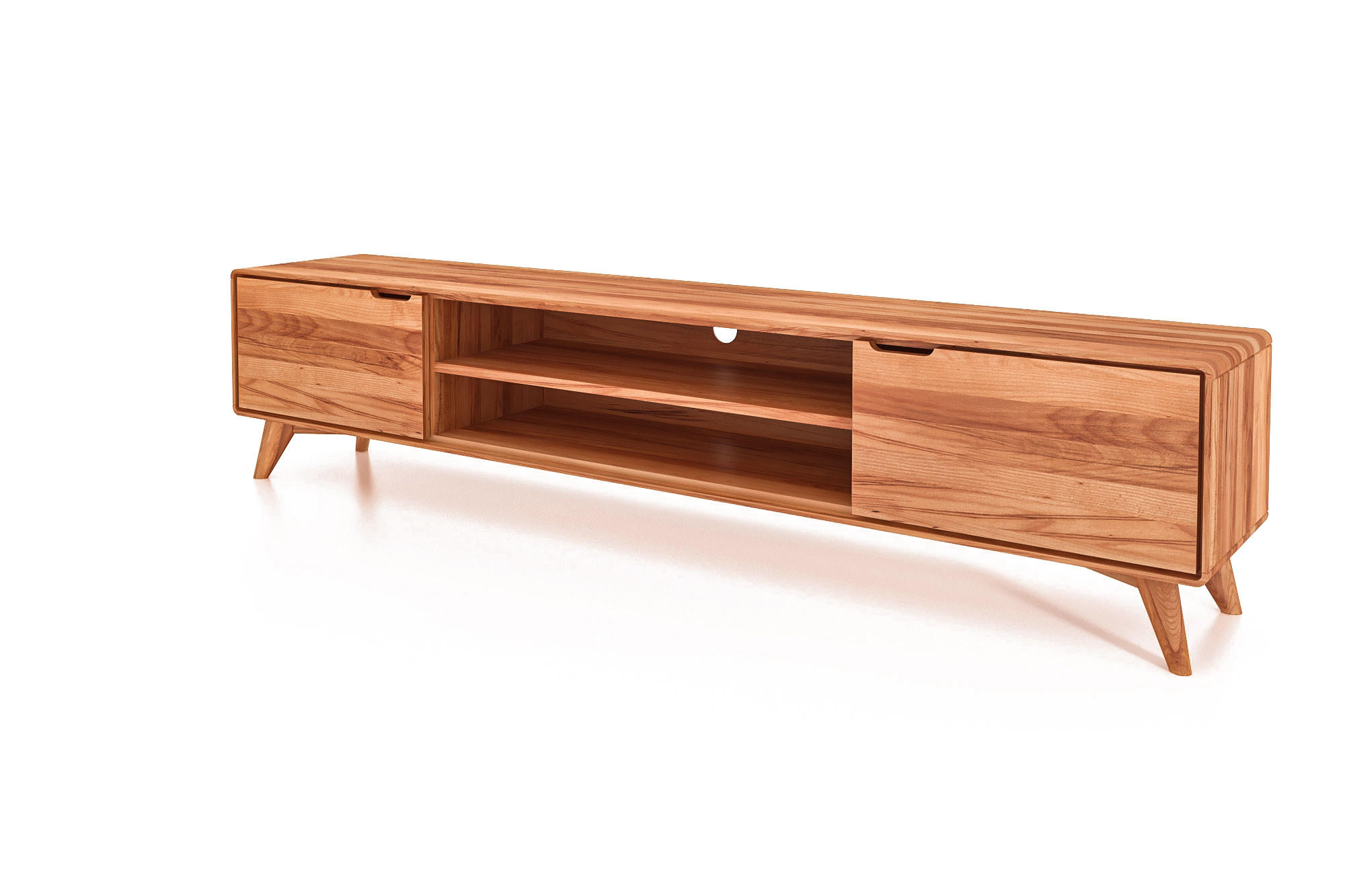 GREG HIFI-SCHRANK Kernbuche - Kernbuche, Holz (220/48/40cm) - byoak