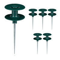 6XSCHLAUCHFÜHRUNG - Multicolor, Kunststoff/Metall (9/24.5/9cm) - Relaxdays