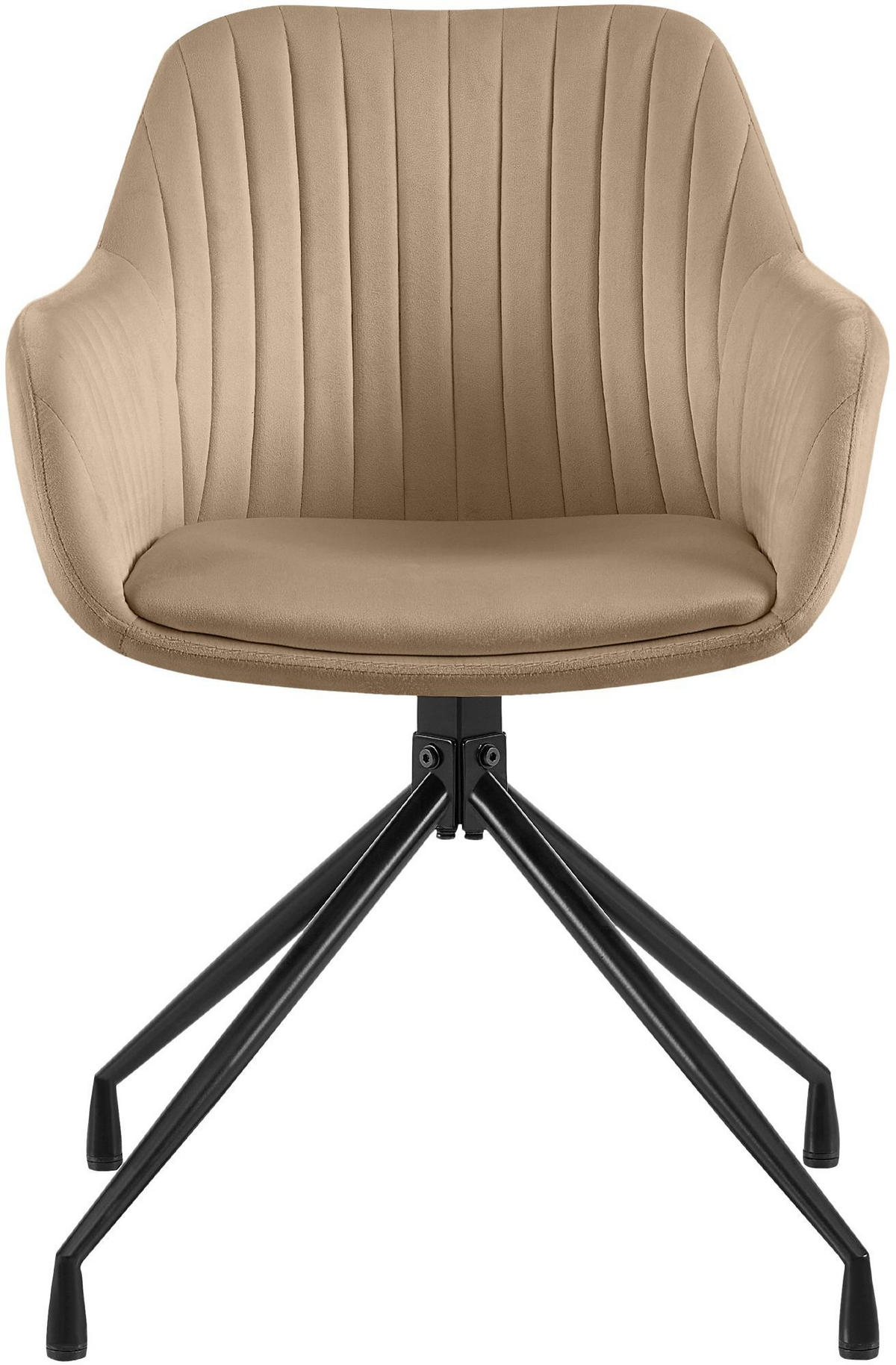 ESSZIMMERSTUHL Welby 58x58x81 cm taupe - Taupe, Textil (58/81/58cm) - furnicato
