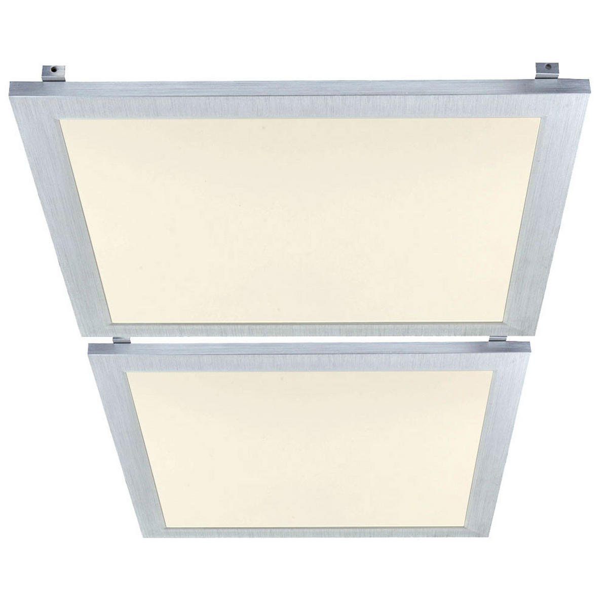 LED EINBAU PANEL Aluminium Silber - Silberfarben, Metall (29.9/29.9/5cm) - Globo Lighting
