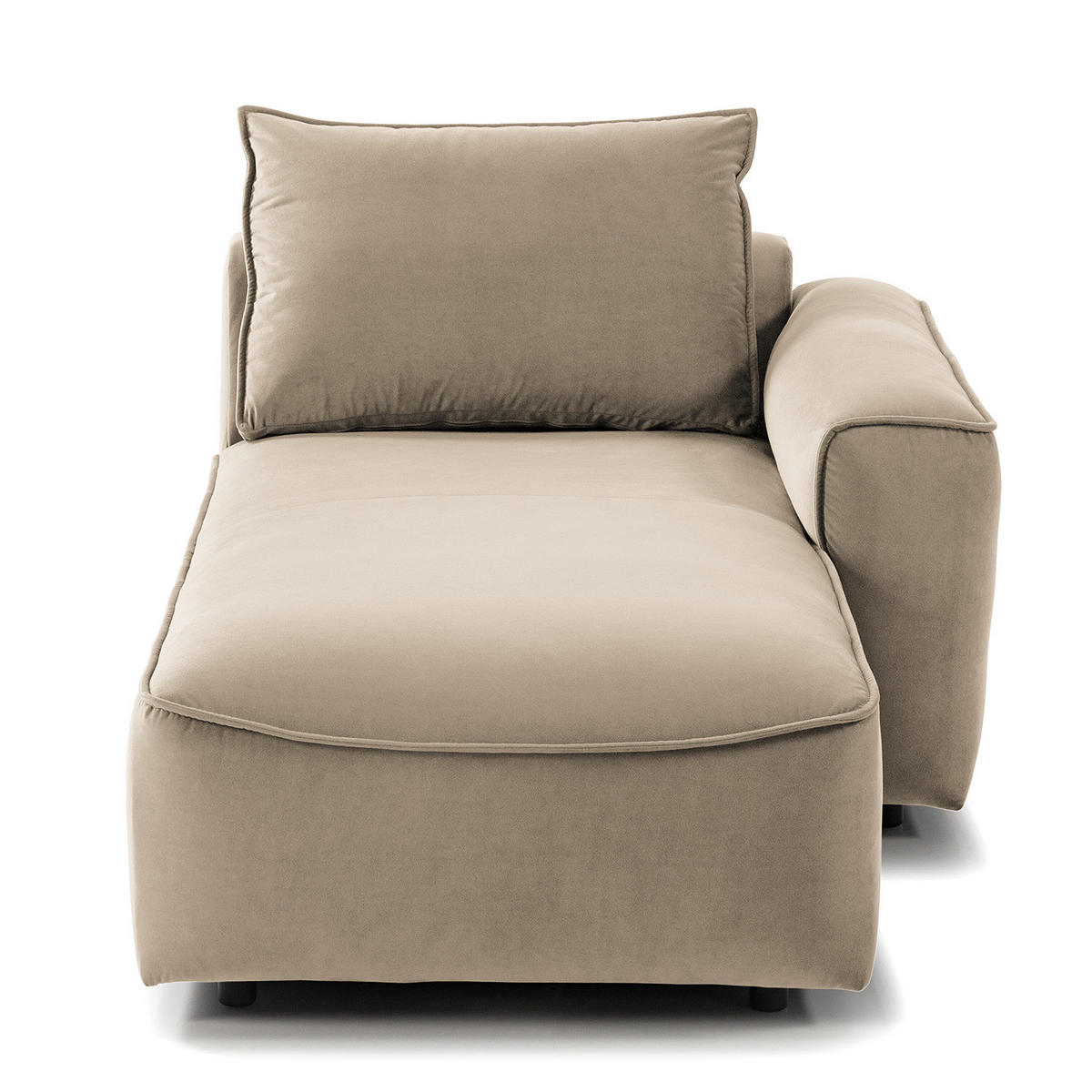 MODULLONGCHAIR - Beige, Holz/Textil (170/82/105cm) - home24