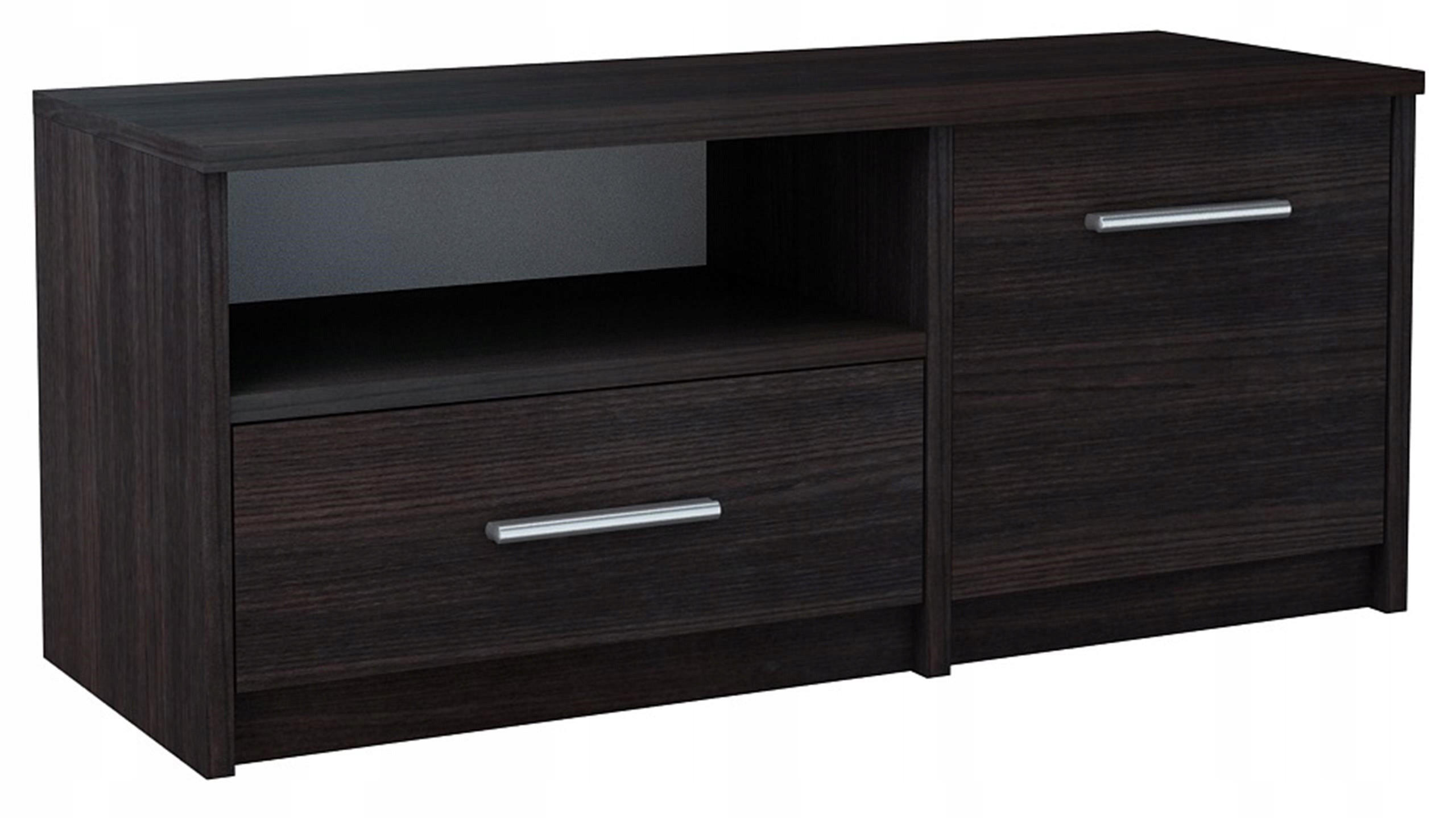 FERNSEHKOMMODE BODO 1D1S Wenge 98/35/42 cm - Wengefarben, Holzwerkstoff (98/42/35cm) - Matkam Möbel