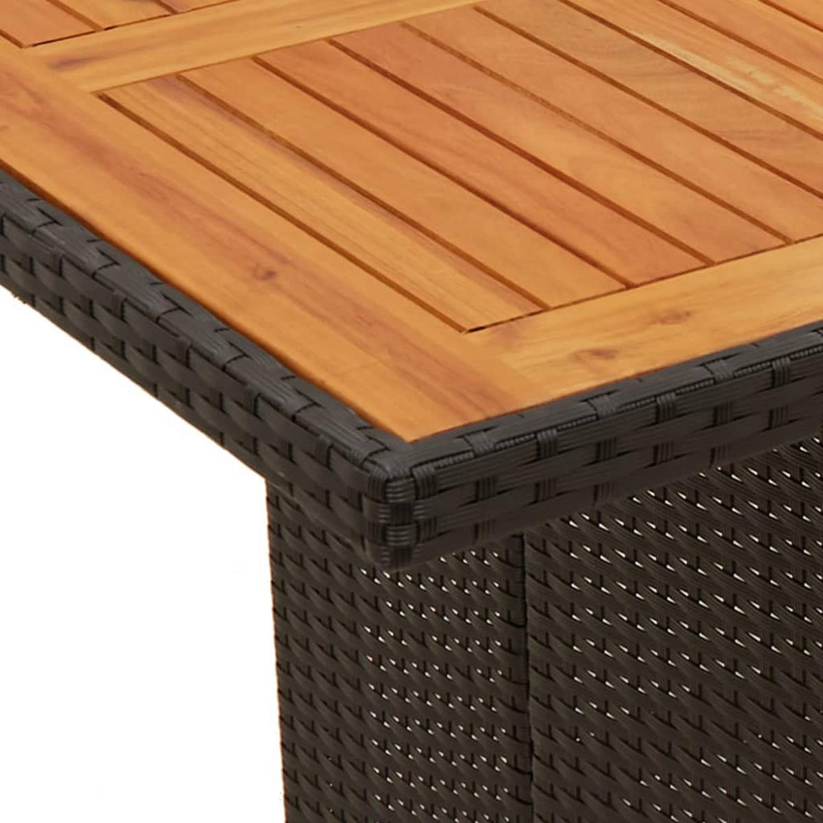 GARTEN-ESSGRUPPE 11Er Set Mit Kissen Schwarz Poly Rattan - Schwarz, Kunststoff - vidaXL