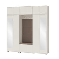GARDEROBE Napoli 2 Kleiderschrank mit Polsterpaneelen Braun - Beige/Braun, Holzwerkstoff (210/229/40cm) - Jerpax