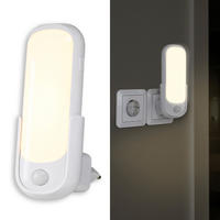 LED-ORIENTIERUNGSLEUCHTE Oval Weiß Kunststoff - Weiß, Kunststoff (8/5/14cm) - Northpoint