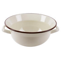 KÜCHENSCHÜSSEL BRAUN Beige Braun - Creme, Metall (30/26/11cm) - Orion 