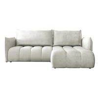 ECKSOFA Marsala, Seite: Rechts - Beige/Schwarz, Holz/Kunststoff (245/167cm) - MIRJAN24