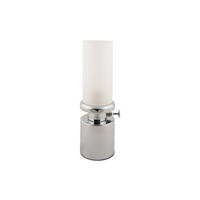 TISCHLAMPE Camp LED 7.8/7.8/29.5 cm - Silberfarben, Metall (7.8/7.8/29.5cm) - Leitmotiv