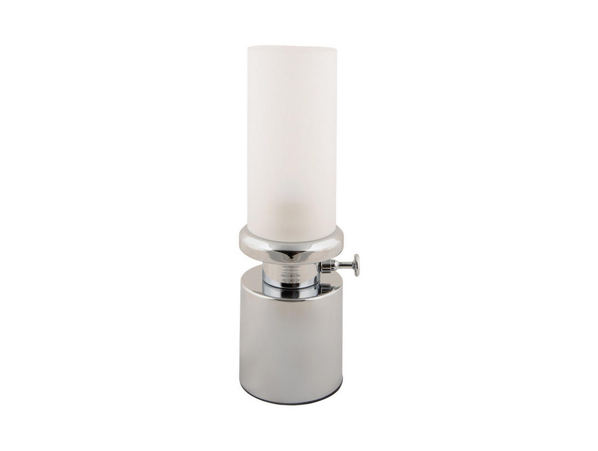 TISCHLAMPE Camp LED 7.8/7.8/29.5 cm - Silberfarben, Metall (7.8/7.8/29.5cm) - Leitmotiv