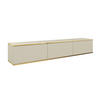 LOWBOARD - Dayn Wave RTV-175 MDF - Beige - Beige, Holzwerkstoff (175/30/32cm)