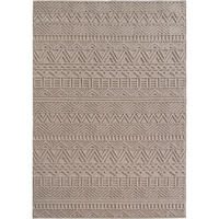 TEPPICH Flachgewebe LANGAU in Beige, mit Ethno-Streifen, 200 x 290 cm - Beige, Textil (200/290cm) - KADIMA DESIGN