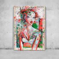 GEMÄLDE Im Rhythmus der Farben Schattenfugenrahmen Weiß 140x100 cm - Weiß, Holz (140/100cm) - YS-art gallery