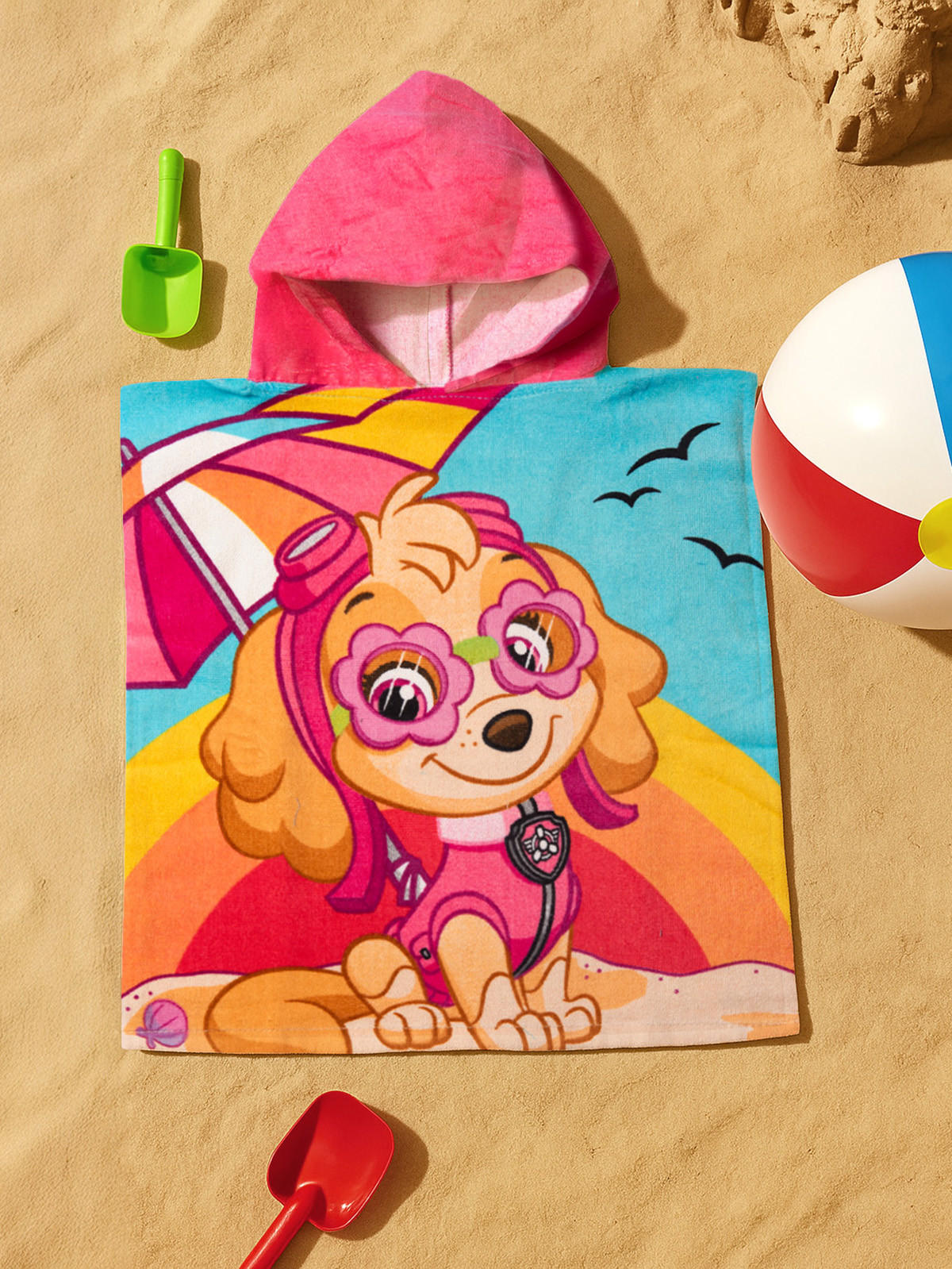 BADEPONCHO Paw Patrol 50 x 100 cm - Multicolor, Textil (Einheitsgrößenull) - Paw Patrol