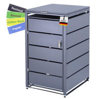 MÜLLTONNENBOX 1er - Anthrazit, Metall (68/116/80cm)