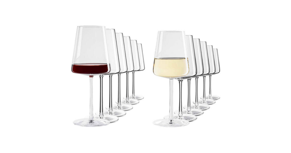 Stölzle Lausitz ROT- UND WEISSWEINGLÄSER Power transparent 520 ml + 400 ml 12er Set jetzt nur online ➤