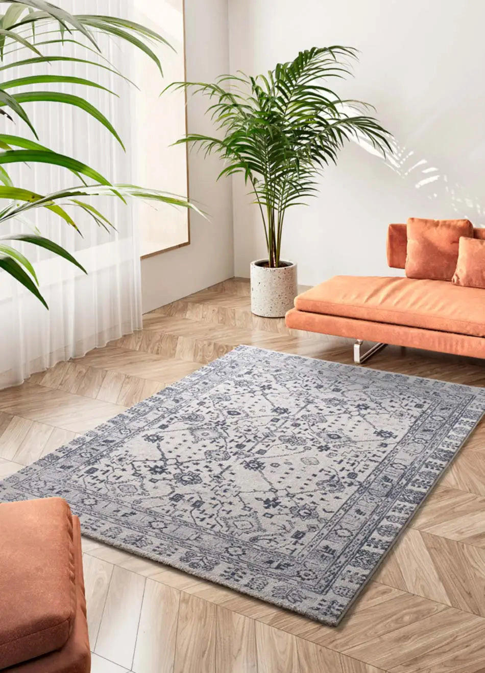 WEBTEPPICH Blau Siroco 160/230 cm - Blau/Beige, Naturmaterialien/Textil (160/230cm) - Atticgo