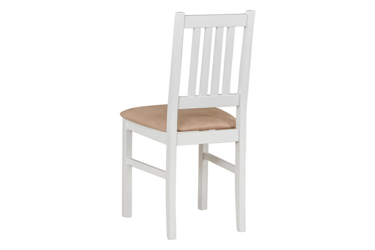 STUHL Bos 1 (2er Set) - Weiß/Cappuccino, Holz (43/94/40cm) - Leaf Design
