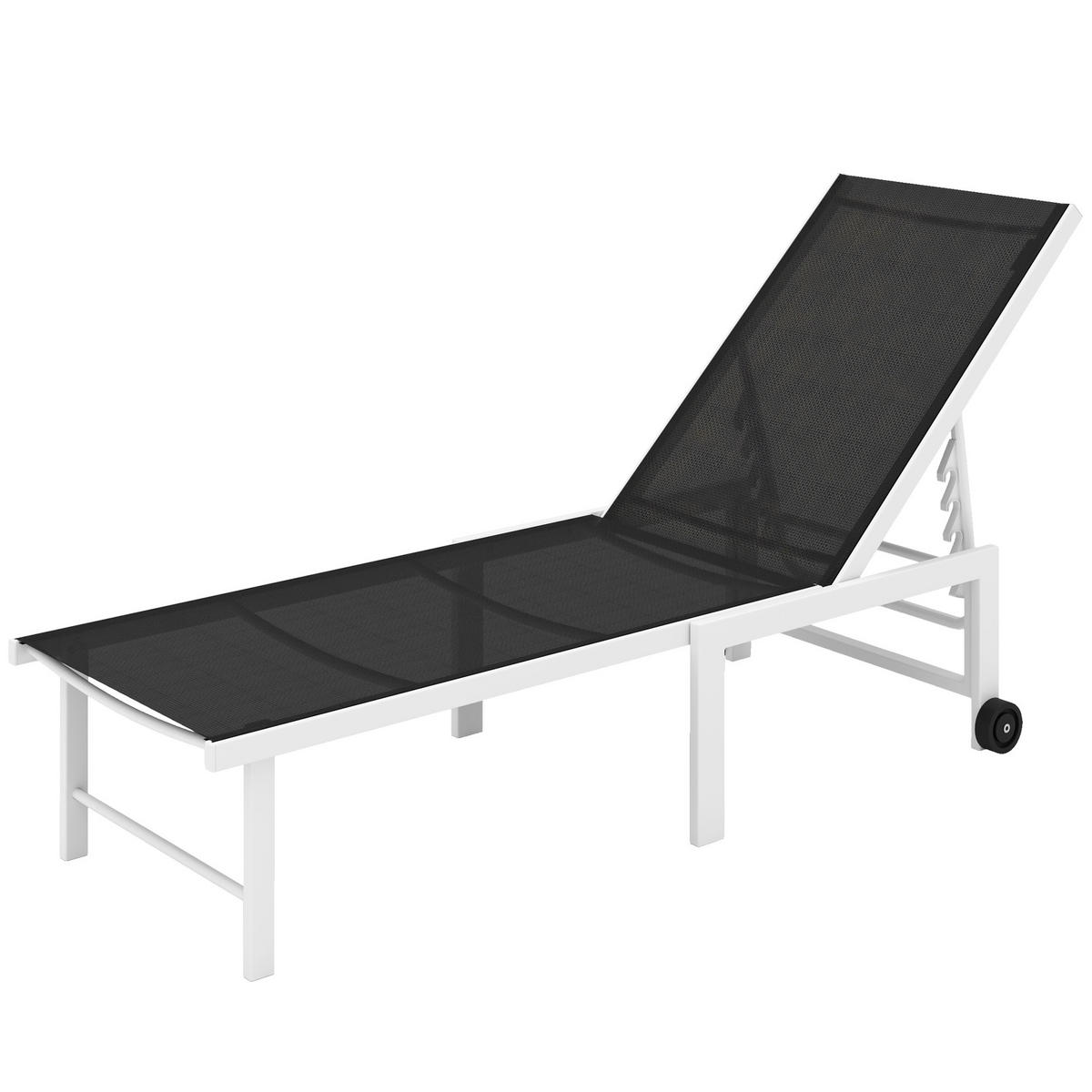 GARTENLIEGE Grau 1 Stück - Grau, Naturmaterialien (60/84/166cm) - GiPP