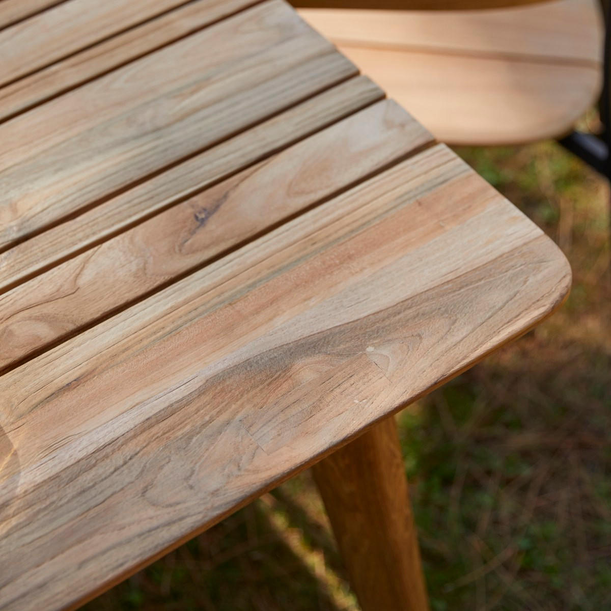 GARTENTISCH Katrine Natur aus Teak - Naturfarben, Holz (100/200/75cm) - Tikamoon