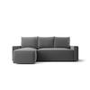 ECKSOFA mit Schlaffunktion SAVIO Poso 60 Links - Grau, Textil (232/140cm) - Bedante