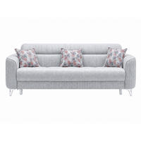 3-SITZER SOFA Salta Hellgrau - Hellgrau, Holzwerkstoff/Kunststoff (237/87/100cm)