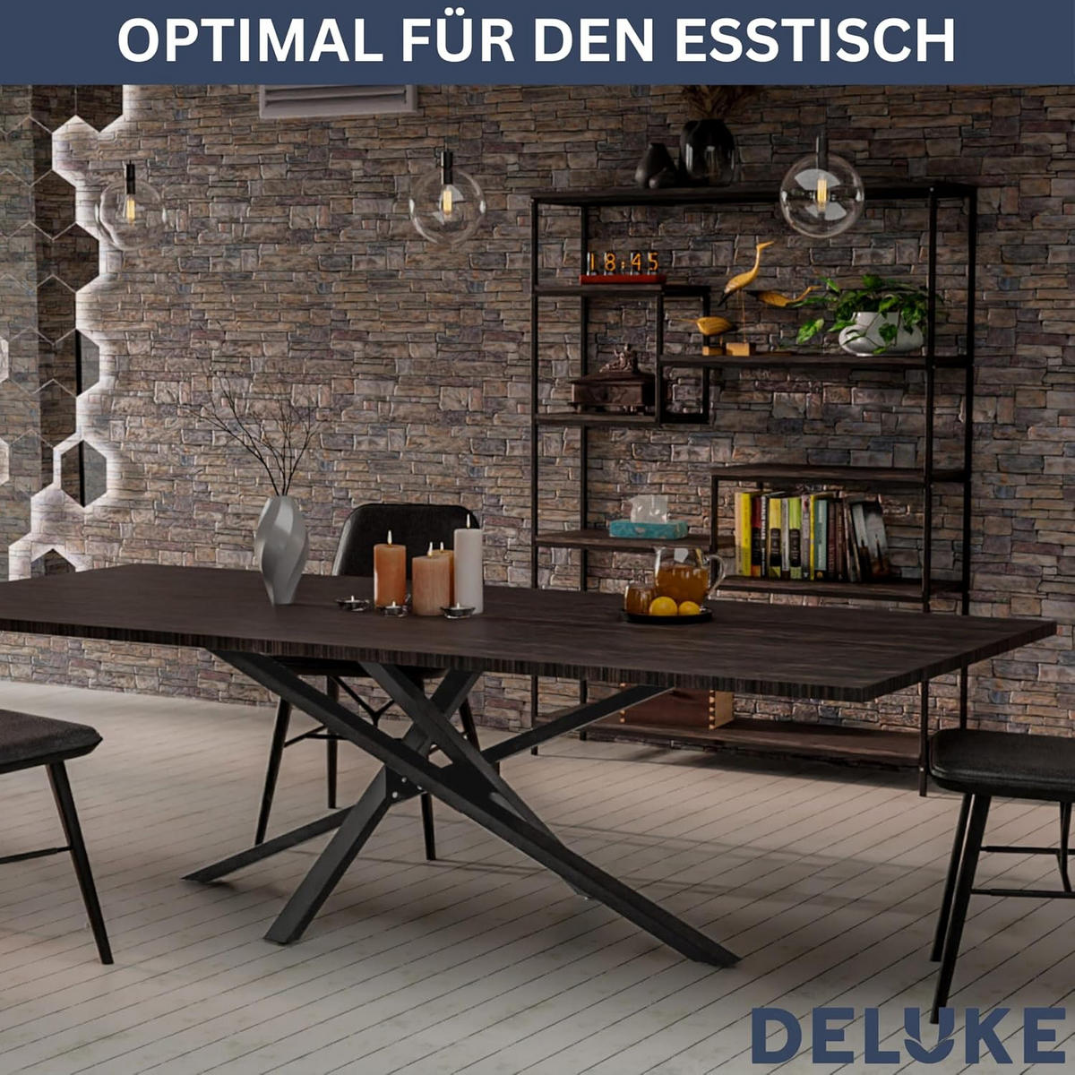 TISCHGESTELL Metall SIDER Grau 72x70x120 cm - Grau, Metall (120/72/70cm) - DELUKE