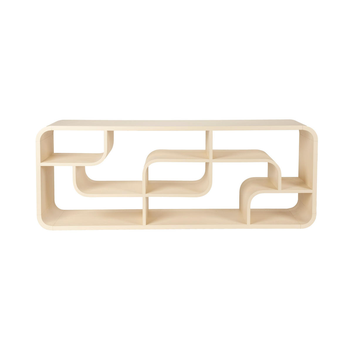 STANDREGAL Seven Hoch Holz Beige - Beige, Holz (60/160/35cm) - Zuiver