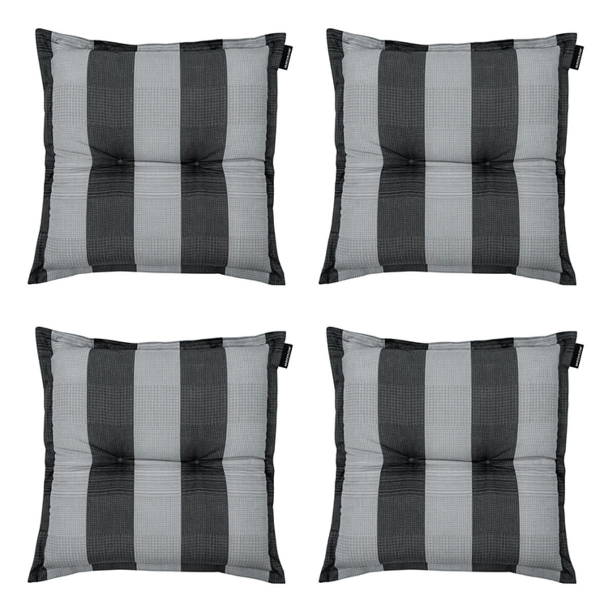 SITZKISSEN Alice 50/50 cm 4er-Set - Grau, Textil (50/5/50cm) - Madison