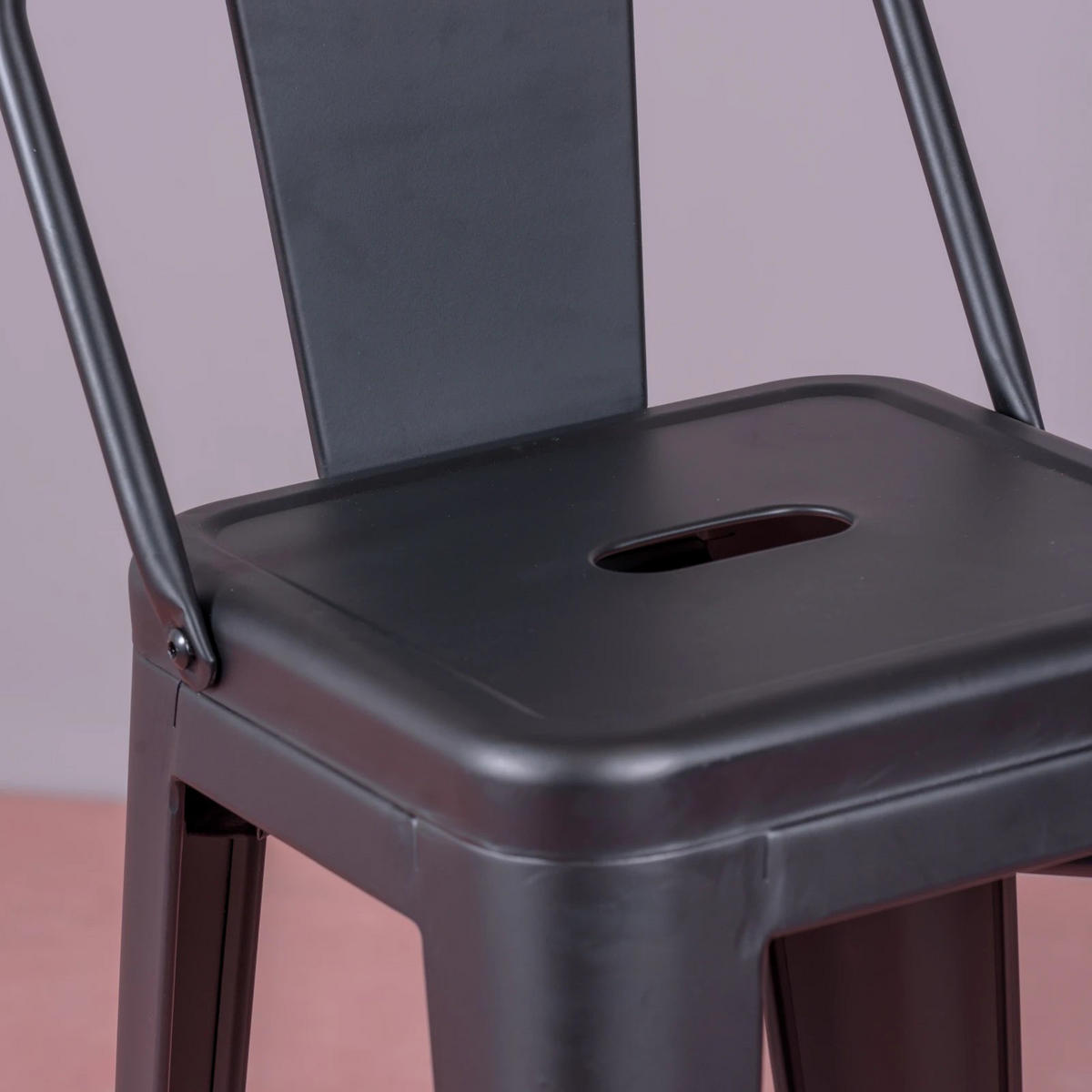 HOCKER Metall Schwarz - Schwarz, Metall (43/97/43cm) - Nest Dream