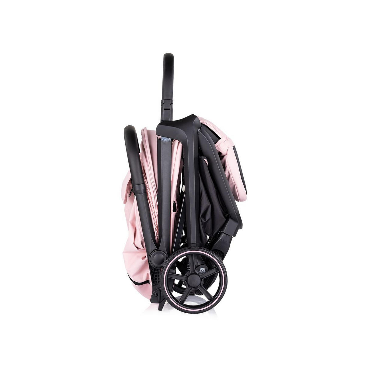 KINDERWAGEN Diamond rosa Aluminium, PU-Räder, 5-Punkt-Gurt, Sicherheitsgurt, Hinterradbremse - Rosa, Metall (76/50/109cm) - Chipolino
