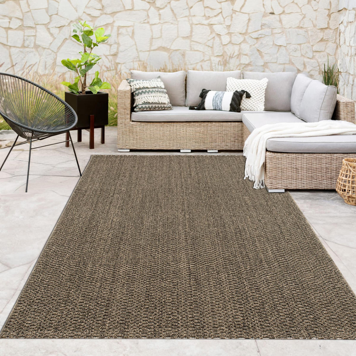 OUTDOORTEPPICH 240/340 cm Hamburg 431 - Grün, Kunststoff (240/340cm) - Paco Home