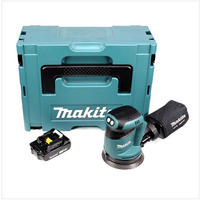 MAKITA DBO 180 Y1J 18 V Akku Exzenterschleifer + 1x Akku 1,5Ah + Makpac - ohne Ladegerät - Multicolor, Kunststoff (39/123/16cm) - Makita