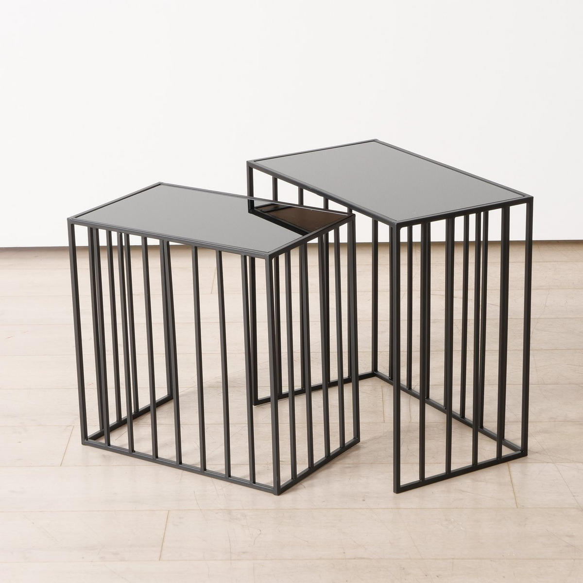 BEISTELLTISCHE aus Metall Joris Schwarz - Schwarz, Metall (50/30/50cm) - Boltze Home