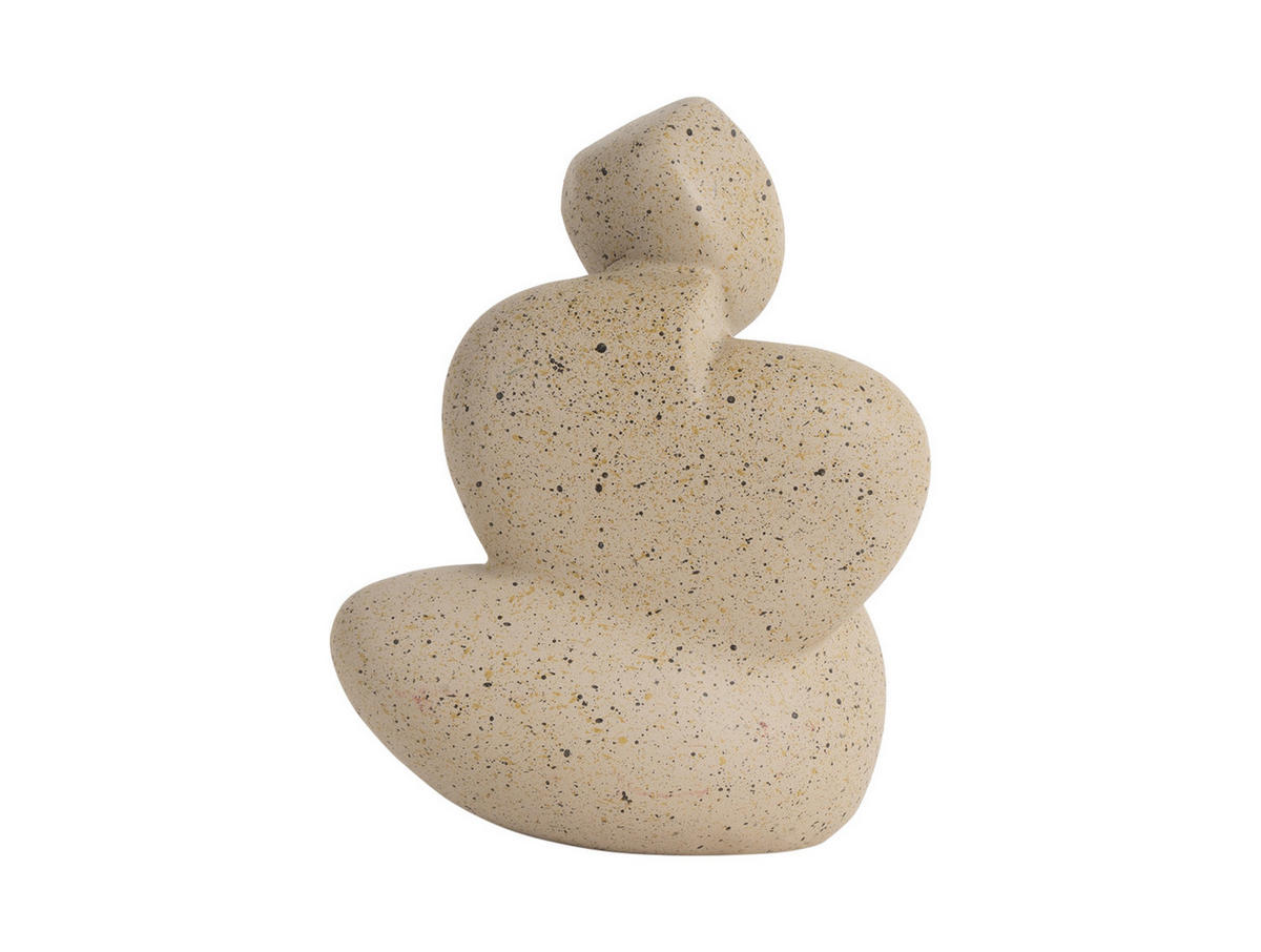 FIGUR Abstracto Tip Braun 11/8/14 cm - Braun, Kunststoff (8/14/11cm) - Present Time