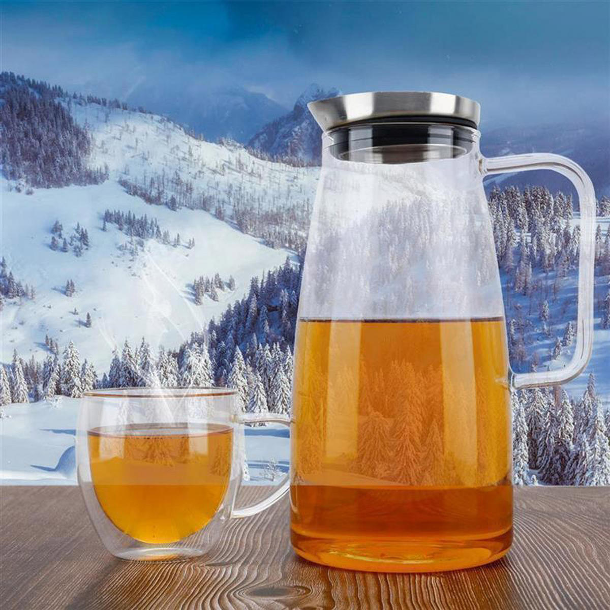 KARAFFE - Transparent, Glas (1.2L) - Intirilife