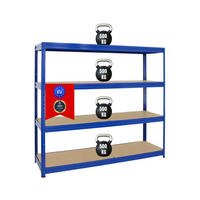 SCHWERLASTREGAL Dino 180x200x60 cm Fachlast 500 kg Blau - Dunkelblau, Metall (200/180/60cm) - PROREGAL