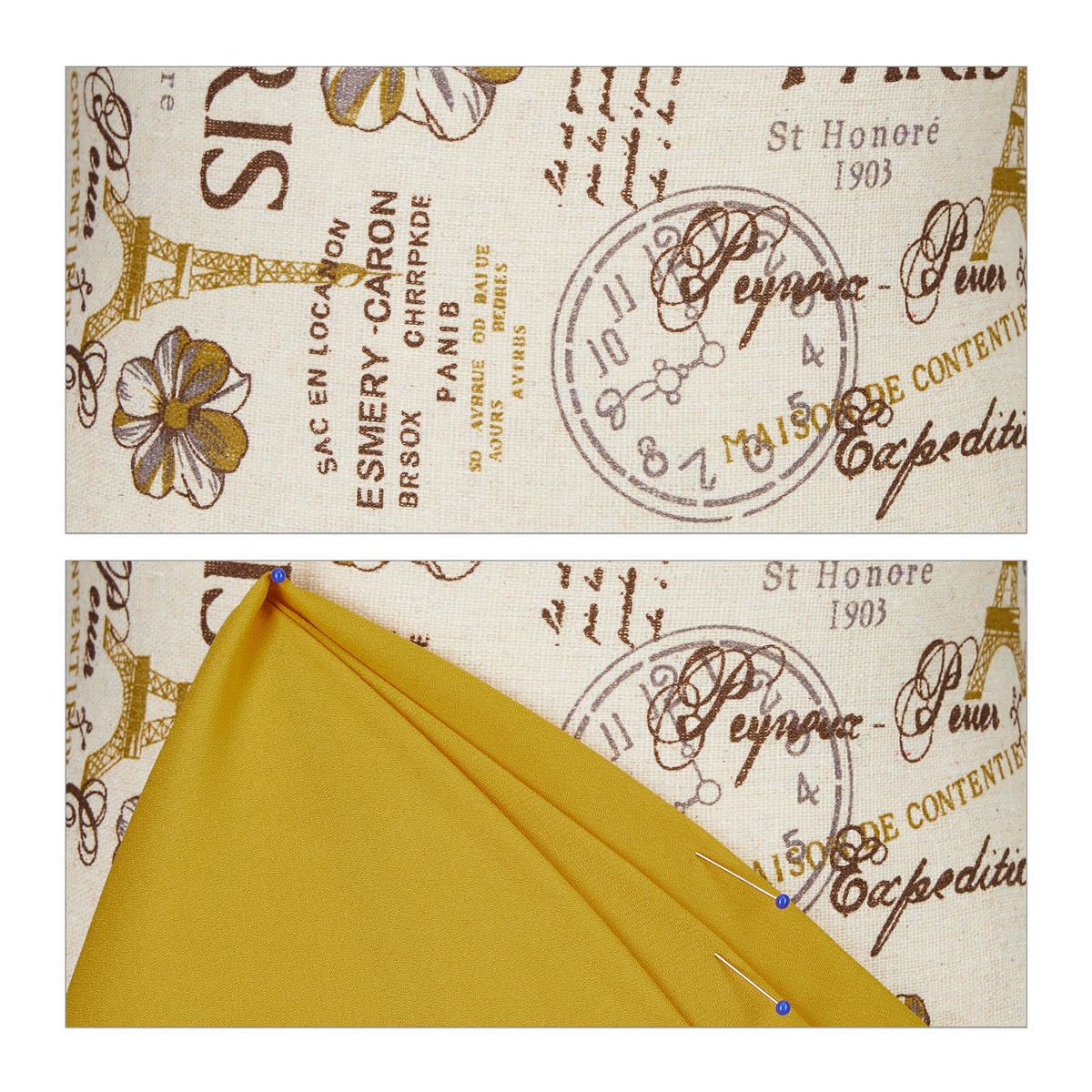 KRAJČÍRSKA busta - viacfarebná, drevo/textil (41/168/34.5cm) - Relaxdays