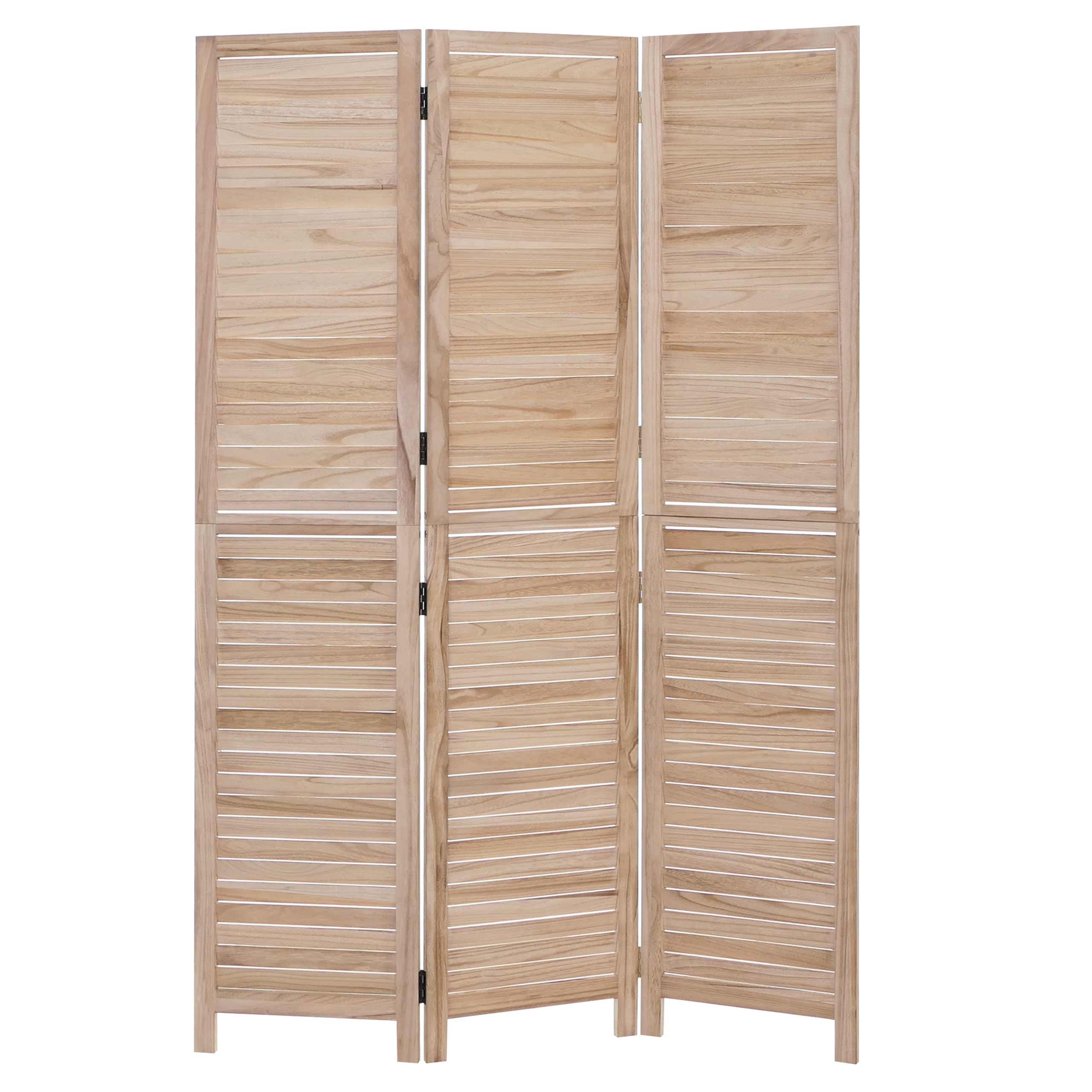 PARAVENT C30B Beige - Beige, Holz (120/180/6cm) - MCW