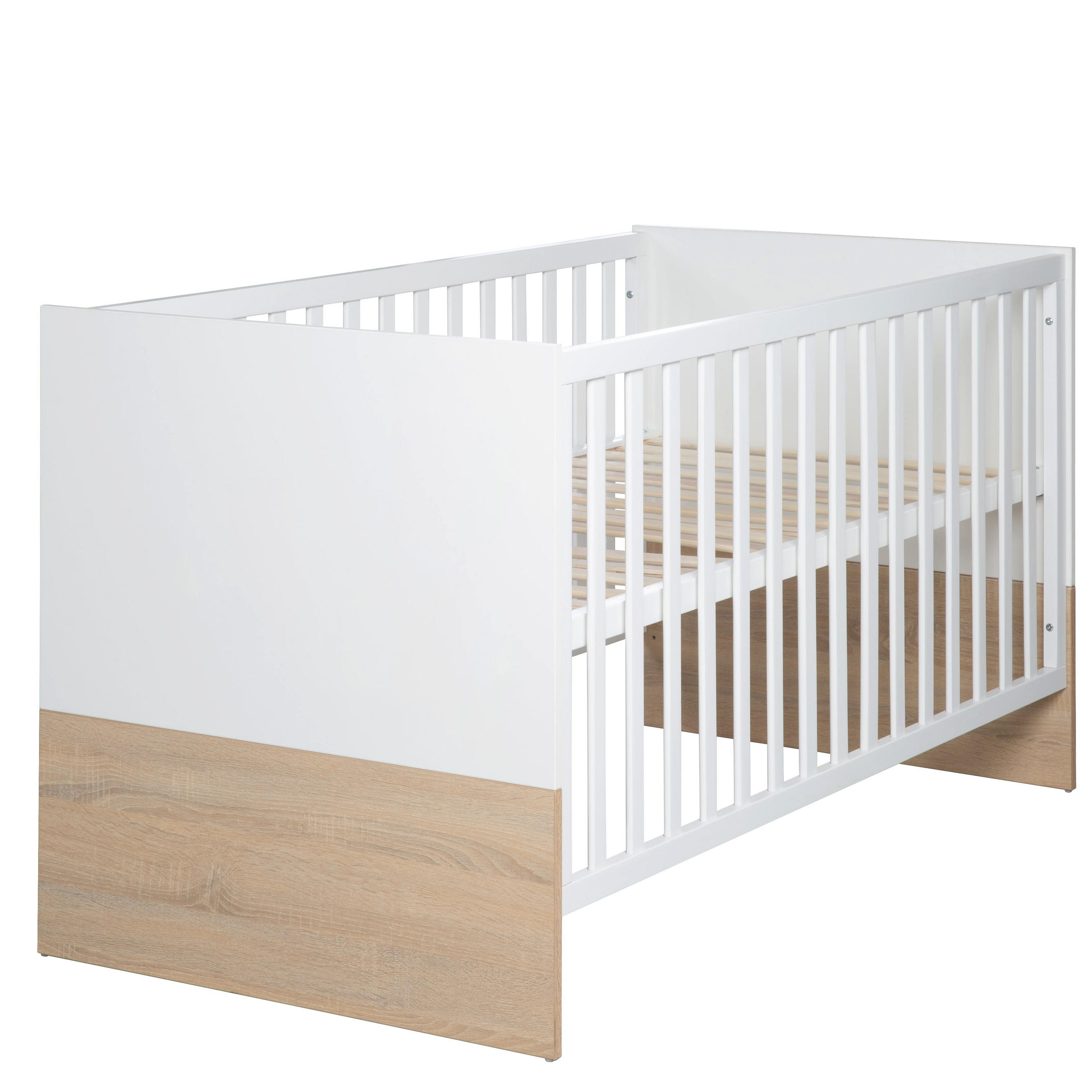 BABYBETT Gabriella 70 x 140 cm - Weiß, Holzwerkstoff (70/140cm) - Roba