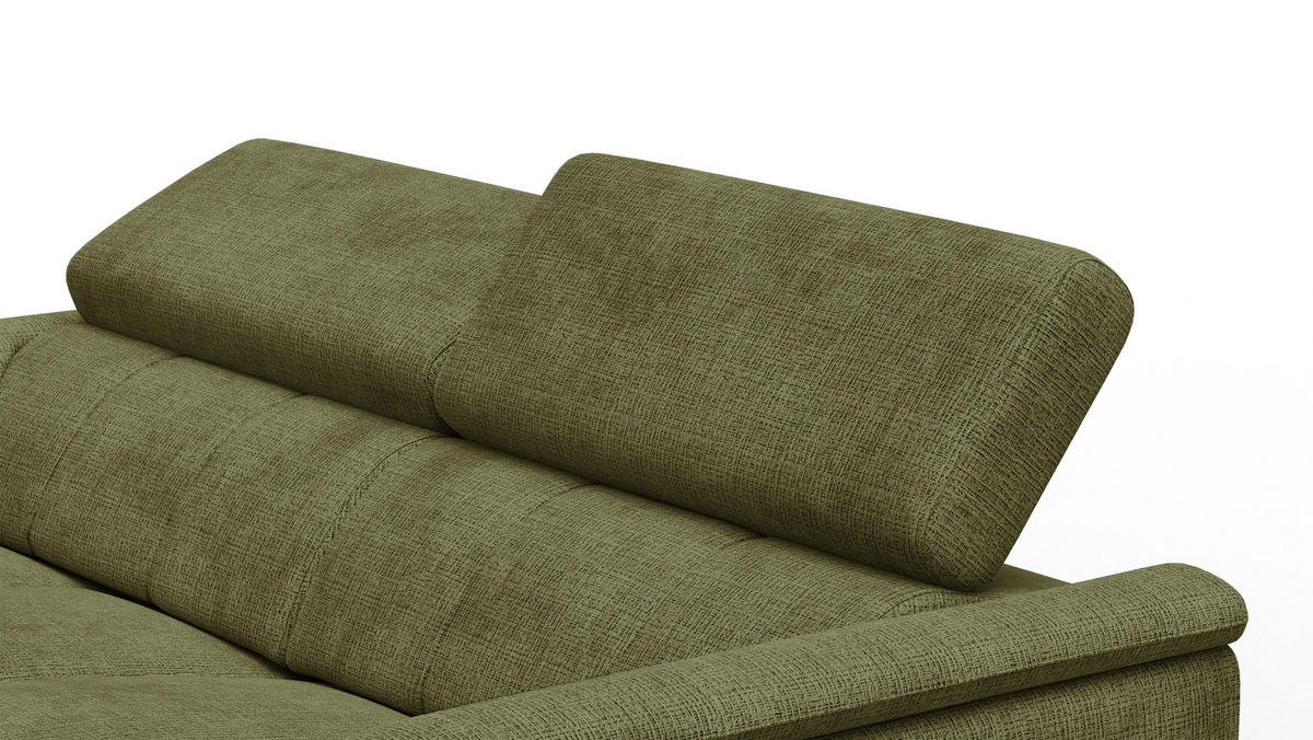 RELAXSOFA RODEN 3-Sitzer, olive - Olivgrün, Holz/Textil (194/82/103cm) - Courtois Laville