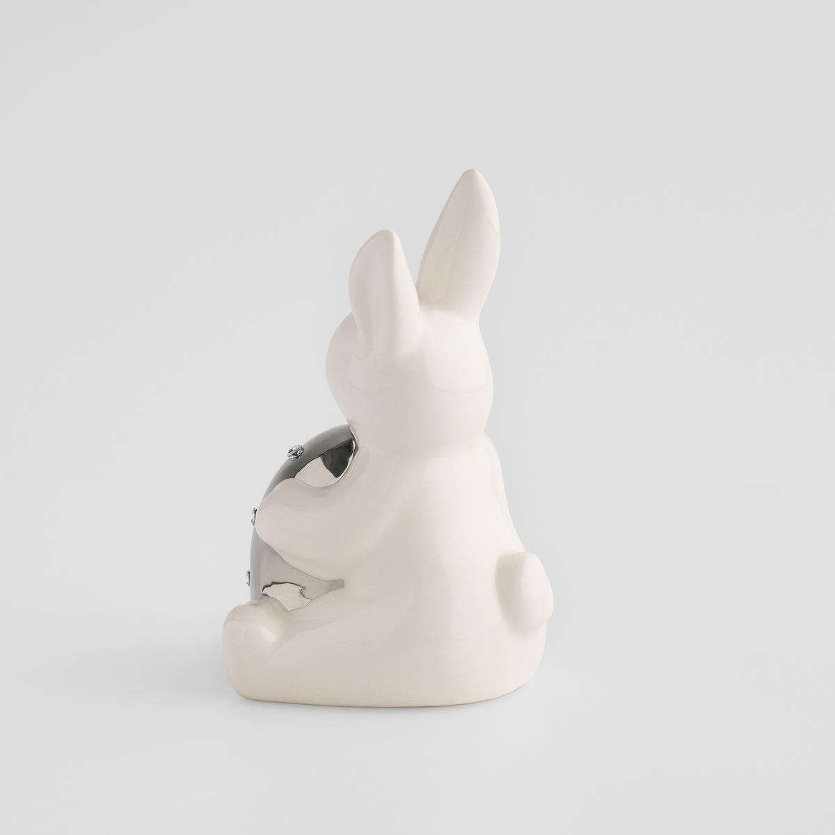 DEKOFIGUR Tulini - Silberfarben, Keramik (9/14.5/8.5cm) - home&you