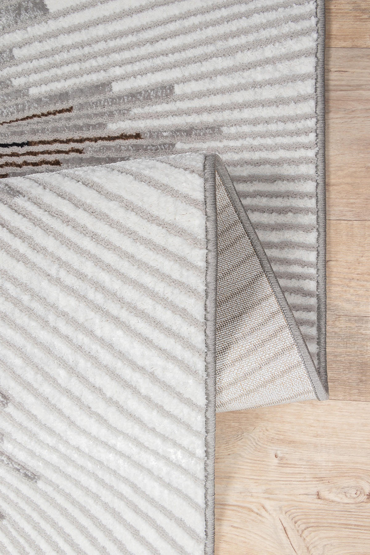 KURZFLORTEPPICH Abstrakt KAVALA Polyester Grau 140 x 200 cm - Grau, Textil (140/200cm) - KADIMA DESIGN