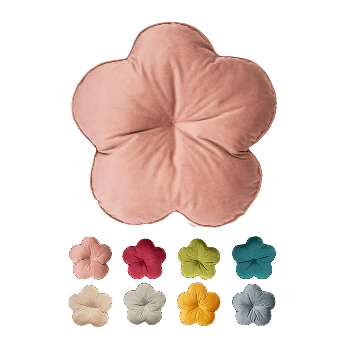 KISSEN-BLUME Samt&Sonders altrosa 50 cm Ø - Altrosa, Textil (50cm) - beties Heimtextil