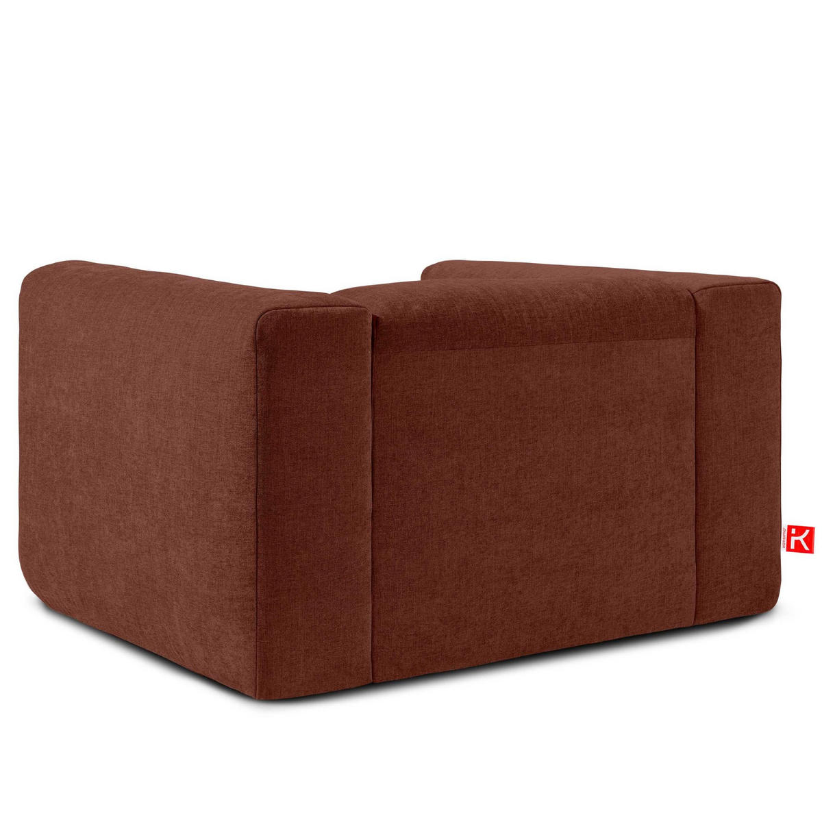 SESSEL BUFFO , Orange - Orange, Textil (130/73/96cm) - KONSIMO®