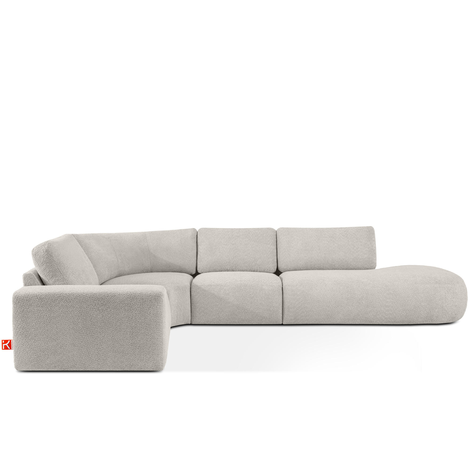 ECKSOFA RECHTS ZUCCO, Braun - Braun, Holz/Holzwerkstoff (224/373cm) - KONSIMO®